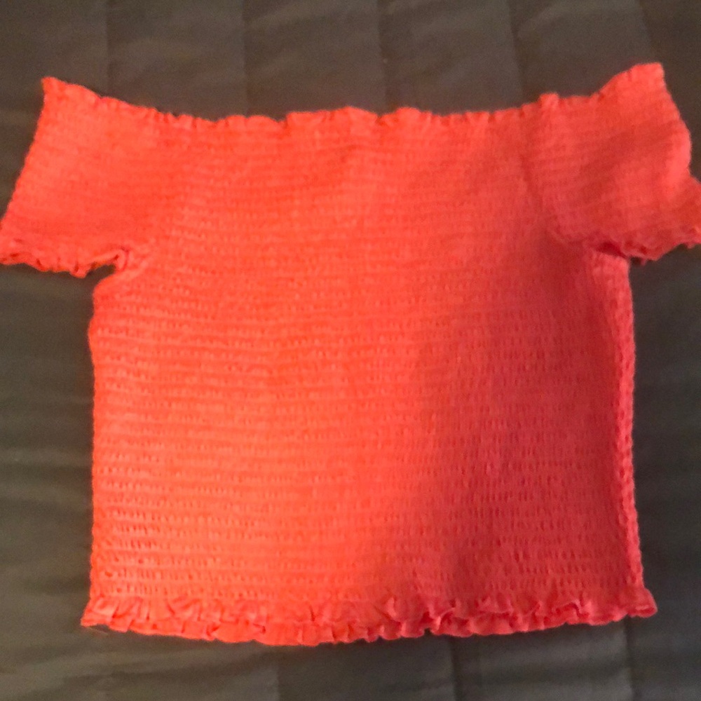 Rue21 Black Smocked Crop Top